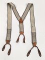 Hosenträger aus der Zeit des 2.Weltkrieg ,  getragen, der Stempel ist natürlich völliger Unsinn