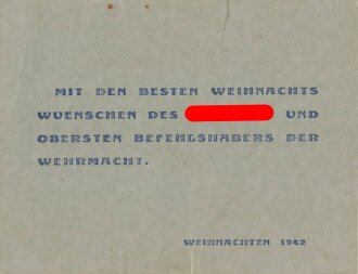 " Mit den Besten Weihnachtswünschen..."...