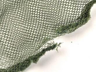 Moskitonetz Wehrmacht für über den Tropenhelm, ungebraucht, leicht beschädigt