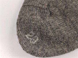 Paar feldgraue Socken aus der Zeit des 2. Weltkrieg. Ungetragenes Paar