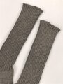 Paar feldgraue Socken aus der Zeit des 2. Weltkrieg. Ungetragenes Paar