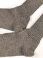 Paar feldgraue Socken aus der Zeit des 2. Weltkrieg. Ungetragenes Paar