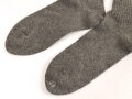 Paar feldgraue Socken aus der Zeit des 2. Weltkrieg. Ungetragenes Paar