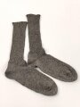 Paar feldgraue Socken aus der Zeit des 2. Weltkrieg. Ungetragenes Paar