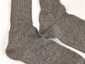 Paar feldgraue Socken aus der Zeit des 2. Weltkrieg. Ungetragenes Paar