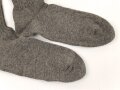 Paar feldgraue Socken aus der Zeit des 2. Weltkrieg. Ungetragenes Paar