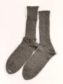 Paar feldgraue Socken aus der Zeit des 2. Weltkrieg. Ungetragenes Paar