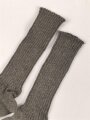 Paar feldgraue Socken aus der Zeit des 2. Weltkrieg. Ungetragenes Paar