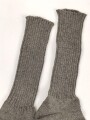 Paar feldgraue Socken aus der Zeit des 2. Weltkrieg. Ungetragenes Paar