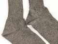 Paar feldgraue Socken aus der Zeit des 2. Weltkrieg. Ungetragenes Paar