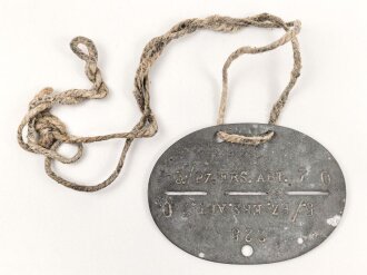 Erkennungsmarke aus Zink " Panzer Ersatz Abteilung...