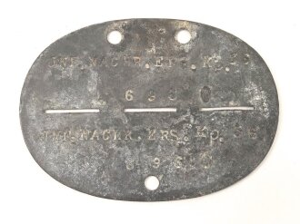 Erkennungsmarke aus Zink "  Infanterie Nachrichten...