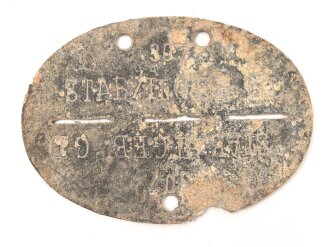 Erkennungsmarke aus Zink "  Stab II. G.E.B. Grossdeutschland "