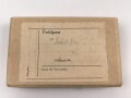 Feldpost Paket leer Wehrmacht, Maße etwa 9 x 14 x 3cm