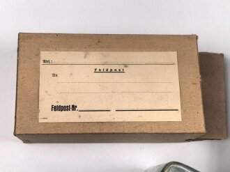 Feldpost Paket Wehrmacht, Original verpackte Glasflasche,...