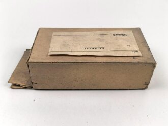 Feldpost Paket Wehrmacht, Original verpackte Glasflasche, Maße etwa 9 x 16 x 4,5cm