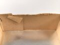 Feldpost Paket Wehrmacht " Hältfrisch, patentamtlich geschützt" , leer, Maße etwa 9 x 17 x 7cm