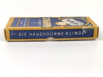 Leere Verpackung für " Scharpol" Rasierklingen
