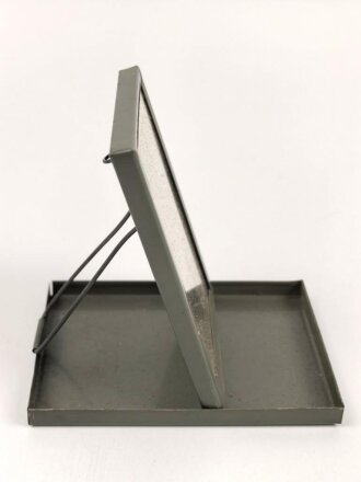 Faltbarer Rasierspiegel aus Blech, 7 ,5 x 11cm