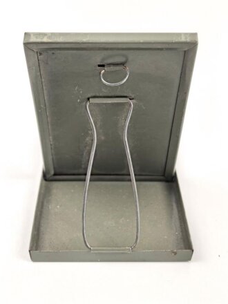 Faltbarer Rasierspiegel aus Blech, 7 ,5 x 11cm