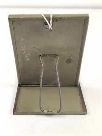 Faltbarer Rasierspiegel aus Blech, 11 x 15cm