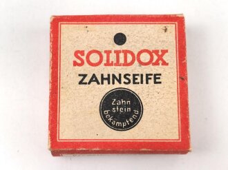 Pack " Solidox "Zahnseife, ungeöffnet, Preis in Reichsmark