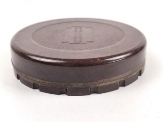 Preßstoffrasierer in ebensolcher Dose, Durchmesser 95mm