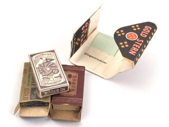 Vier Pack Rasierklingen, jeweils nicht auf Vollständigkeit geprüft