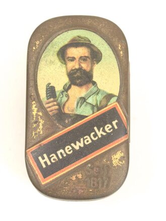 Blechdose " Hanewacker" Kautabak3 x 5,5 x 2cm