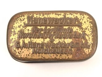 Blechdose " Hanewacker" Kautabak3 x 5,5 x 2cm