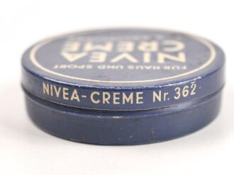 Leere Dose Nivea Creme, Preis in Reichsmark, Durchmesser 50mm