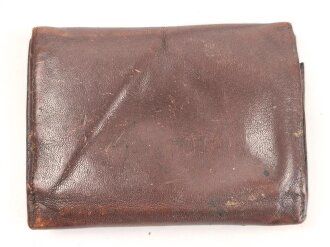 Geldbörse aus Leder, gebraucht
