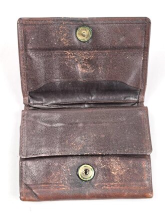Geldbörse aus Leder, gebraucht