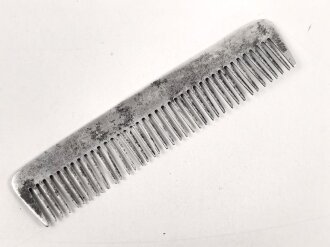Kamm aus Leichtmetall, 12cm lang, gebraucht, verbogen