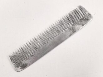 Kamm aus Leichtmetall, 12cm lang, gebraucht, verbogen