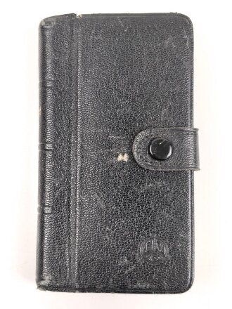 Pack Skatkarten Nr. 90 in Lederhülle. Steuerstempel