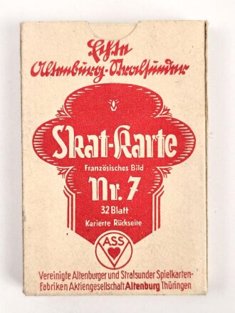 Pack Skatkarten Nr. 7, nicht auf Vollständigkeit geprüft