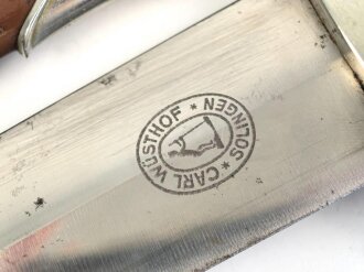 Dienstdolch für Angehörige das SA. Hersteller Carl Wüsthof Solingen, guter Gesamtzustand
