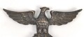Tischadler / Parteiadler NSDAP  zum Aufstellen . Buntmetall, Flügelspannweite 23cm, das Hakenkreuz poliert. Sehr guter Zustand