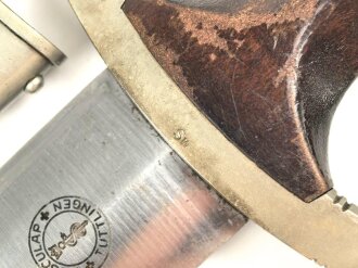 SA Dienstdolch, saubere Klinge von "AESCULAP Tuttlingen" Getragenes Stück in gutem Gesamtzustand