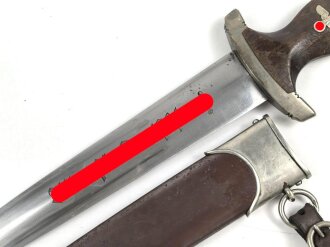 SA Dienstdolch, saubere Klinge von "AESCULAP Tuttlingen" Getragenes Stück in gutem Gesamtzustand