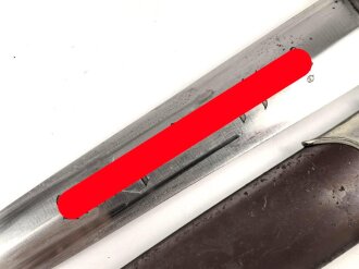 SA Dienstdolch, saubere Klinge von "AESCULAP Tuttlingen" Getragenes Stück in gutem Gesamtzustand