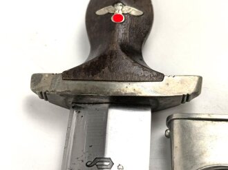 SA Dienstdolch, saubere Klinge von "AESCULAP Tuttlingen" Getragenes Stück in gutem Gesamtzustand