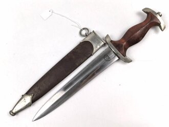 SA Dienstdolch, saubere Klinge von "Malsch & Ambronn Steinach" Getragenes Stück in gutem Gesamtzustand, ungereinigt