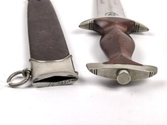 SA Dienstdolch, saubere Klinge von "Malsch & Ambronn Steinach" Getragenes Stück in gutem Gesamtzustand, ungereinigt