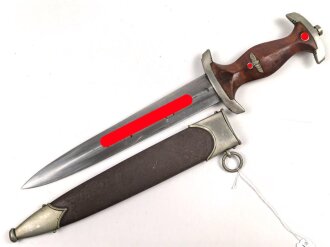 SA Dienstdolch, saubere Klinge von "Malsch & Ambronn Steinach" Getragenes Stück in gutem Gesamtzustand, ungereinigt