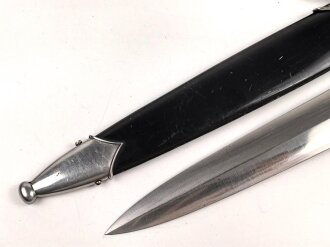 NSKK Dienstdolch, saubere Klinge von  M7/19 " Eduard Wüsthof "  datiert 1938 . Minimal getragenes Stück in sehr gutem Gesamtzustand.