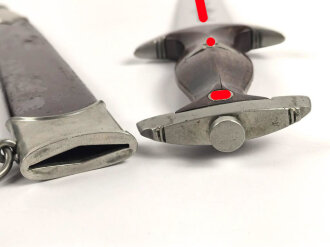 SA Dienstdolch, Hersteller "Wilhelm Kober Suhl" Getragenes Stück in gutem Gesamtzustand, ungereinigt