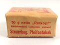 Pack " Rotkopf " Tabak, ungeöffnet, Steuerbanderole mit Hakenkreuz