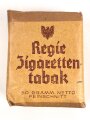 Pack " Regie Zigarettentabak"  ungeöffnet, Steuerbanderole mit Hakenkreuz